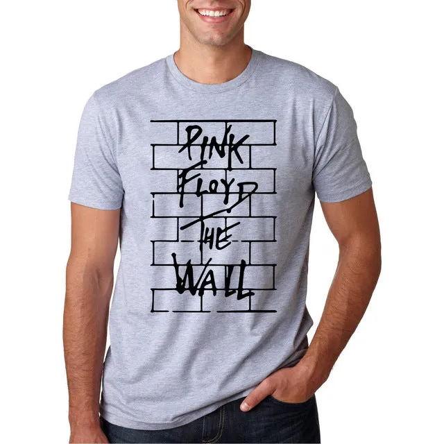 Pink Floyd The Wall Funny Print T Shirts Men's New Arrival Summer Style Short Sleeve t-shirt 2017 O Neck Streetwear Hip Hop Tops