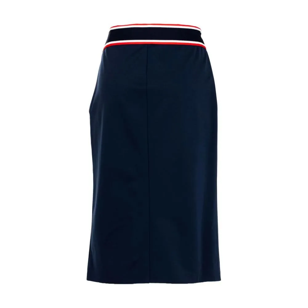 PINKO Blue Viscose Skirt