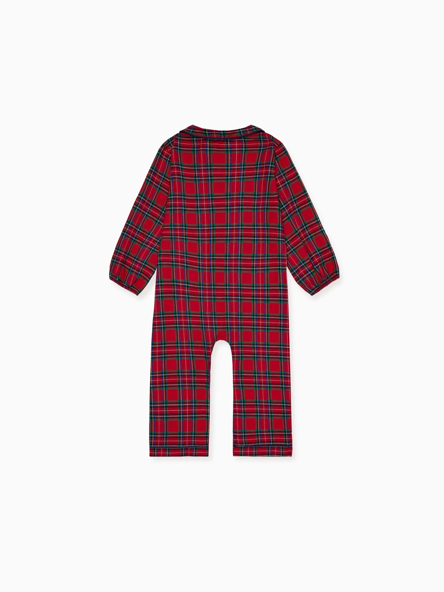 Red Tartan Navidad Baby Pyjamas