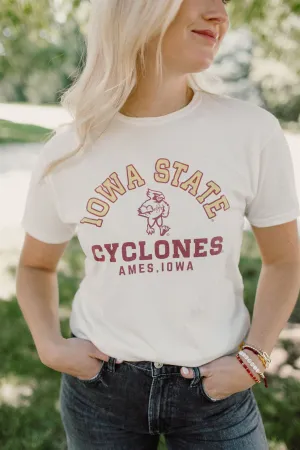 Retro Sport x Blond Genius - Iowa State Cyclones Crewneck Tee in Antique White