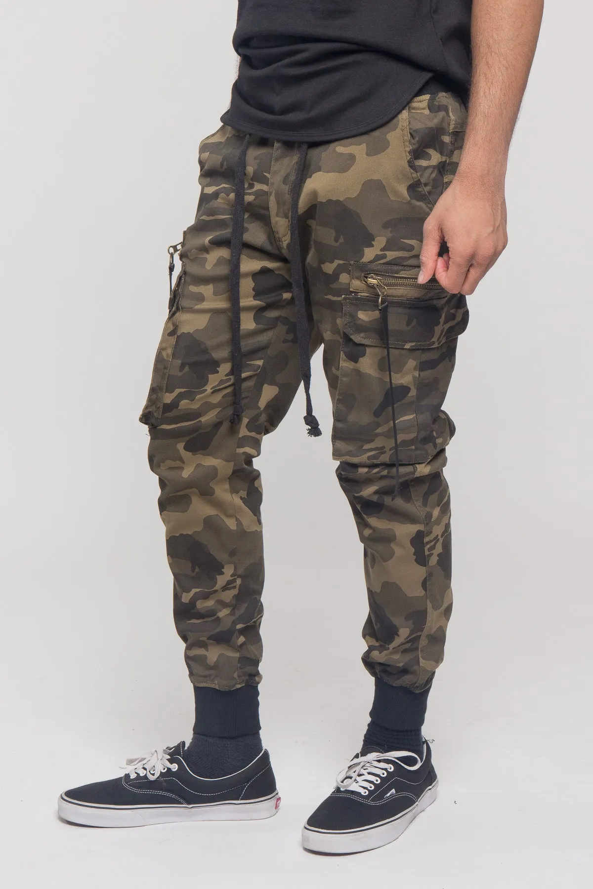 Ribbon Utility Pocket Jogger Pants