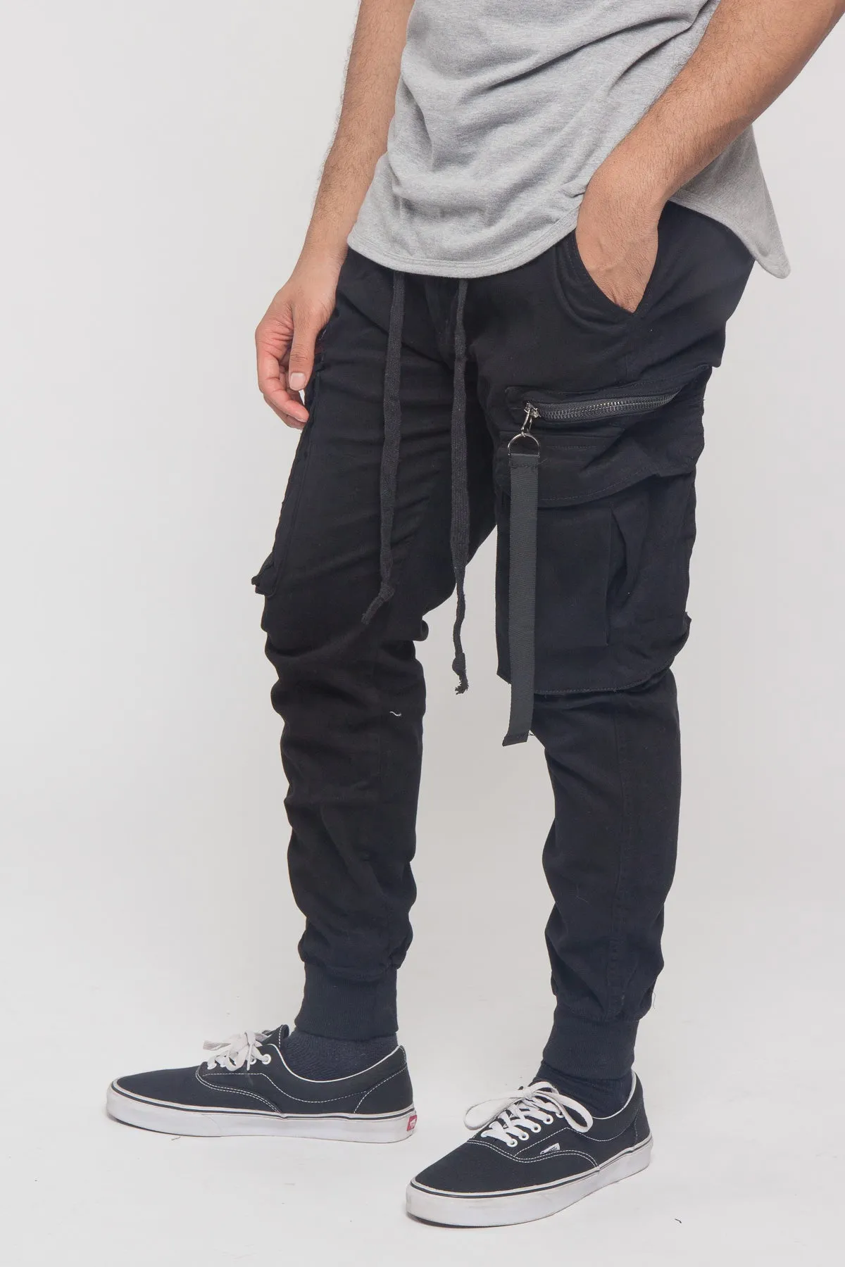 Ribbon Utility Pocket Jogger Pants