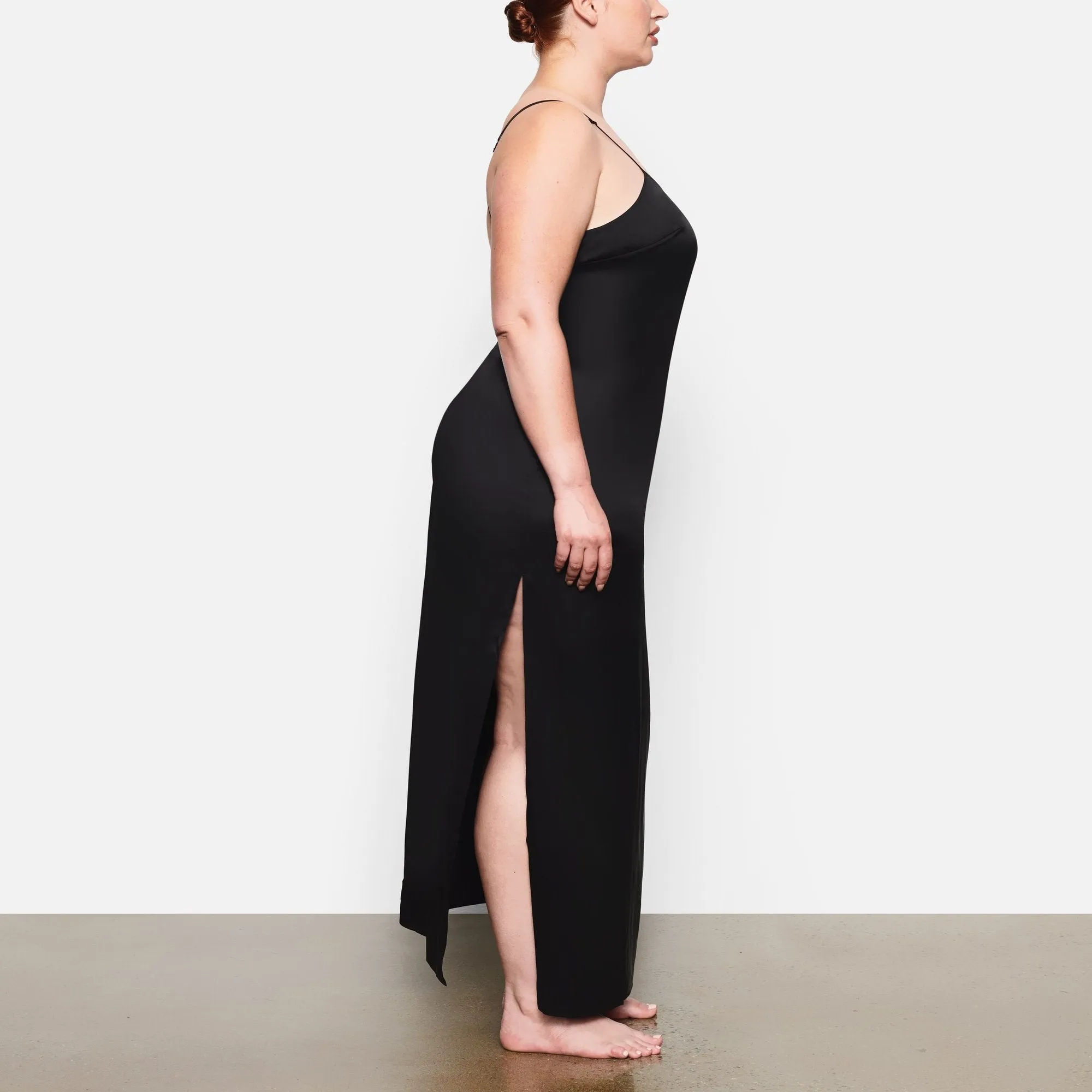 SILK LONG SLEEP SLIP | SOOT