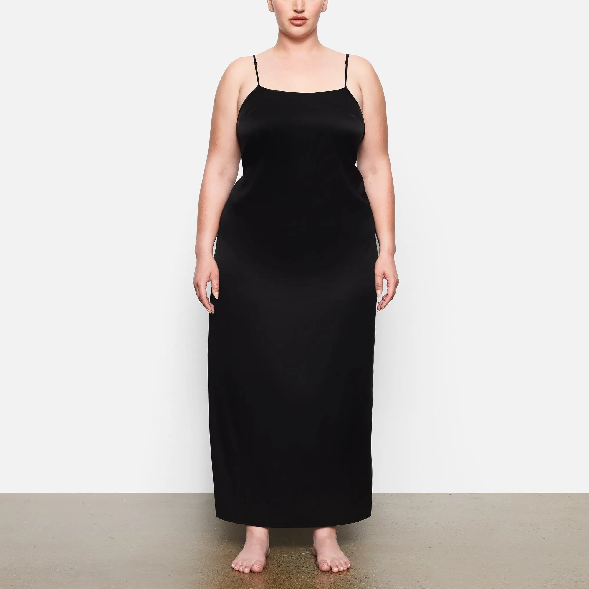 SILK LONG SLEEP SLIP | SOOT