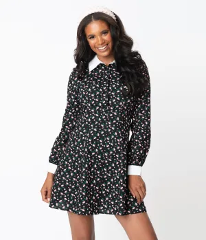 Smak Parlour Black Floral Powerfully Pretty Dress