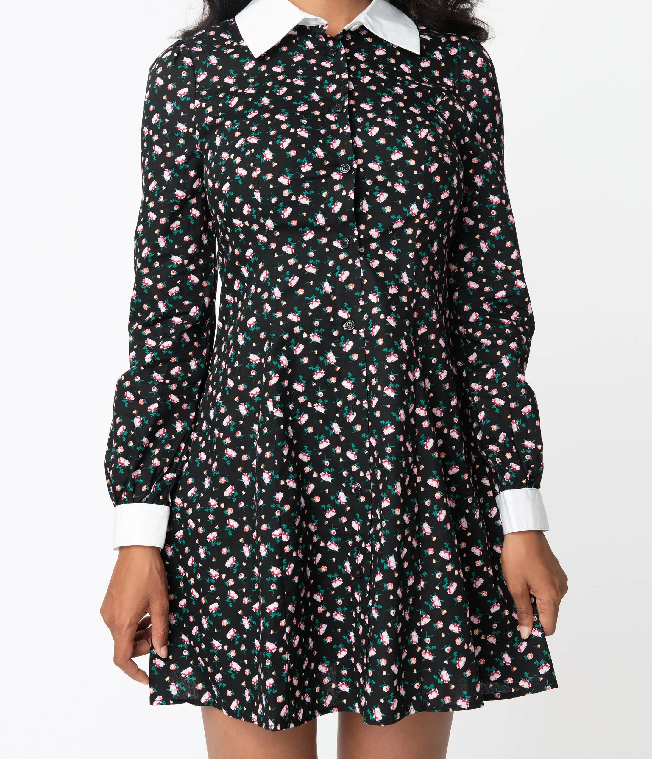 Smak Parlour Black Floral Powerfully Pretty Dress