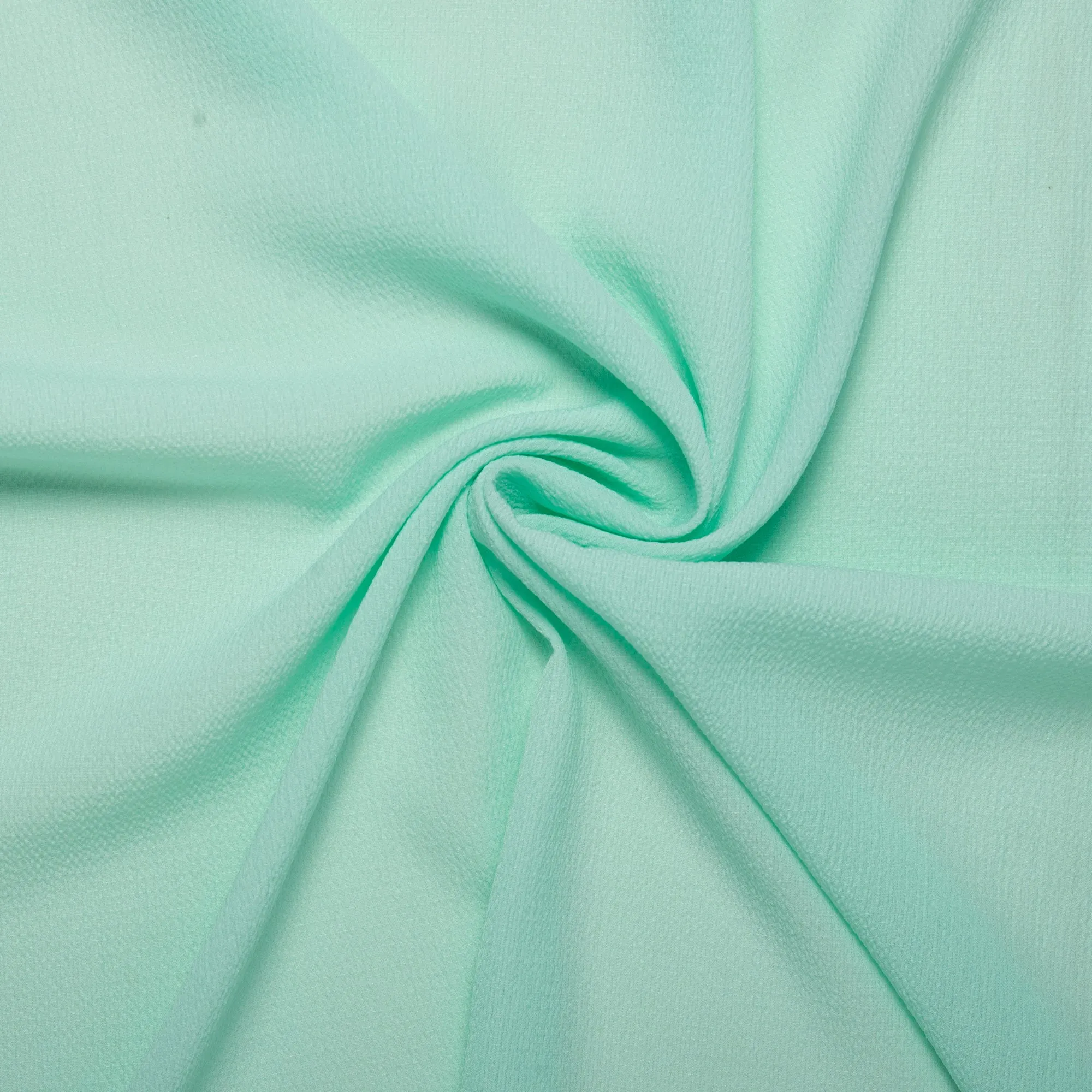 Solid textured georgette - Aqua