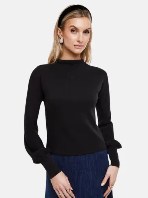 STEPH BUBBLE SLEEVE TOP