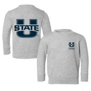 Utah State Aggies Logo Toddler Crewneck Sweatshirt