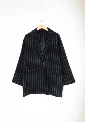 Virgin Wool Striped Jacket in Striped