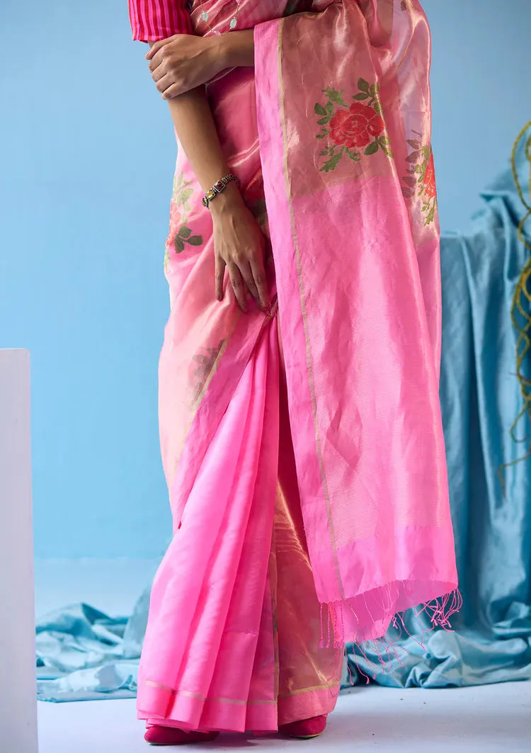 Vivacious Fuchsia Jamdani Saree