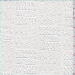 Whisper White Block Lace Fabric