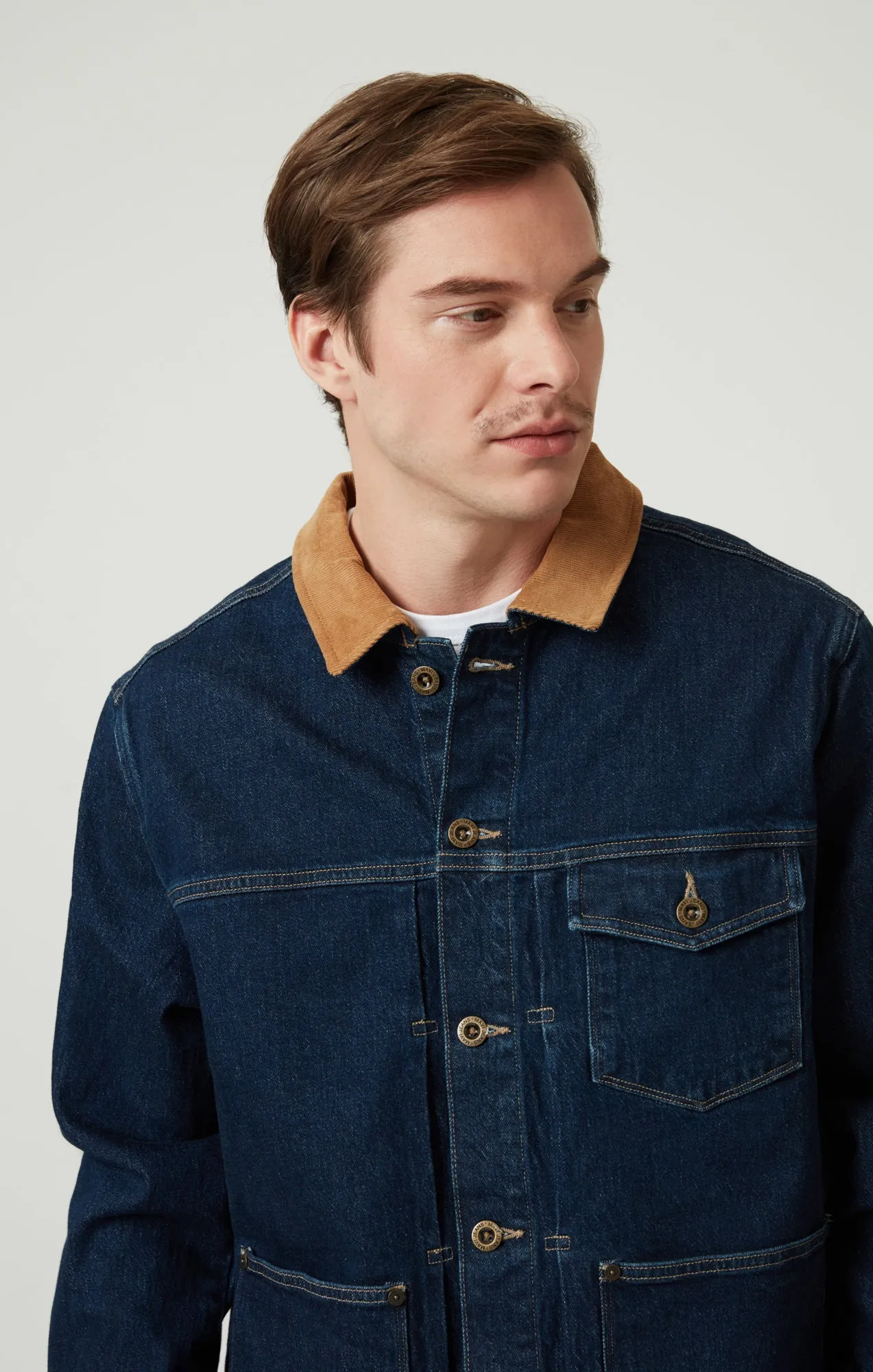 WILLY DENIM JACKET IN DEEP BLUE DENIM