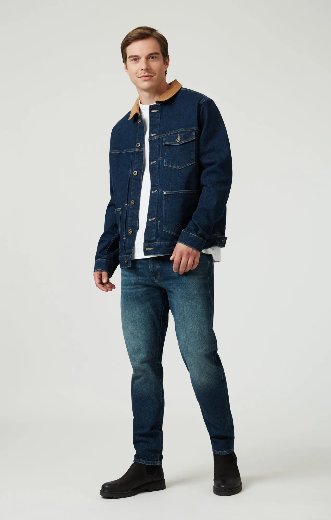 WILLY DENIM JACKET IN DEEP BLUE DENIM