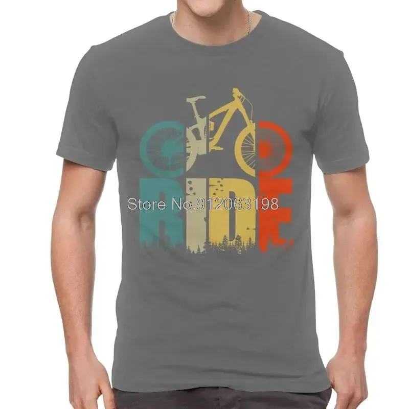 Your Ride Mountain Bike MTB Lover T Shirt Men Short Sleeve Cotton T-Shirts Cyclists and Bikers Gift Tee Tops Streetwear Tshirts