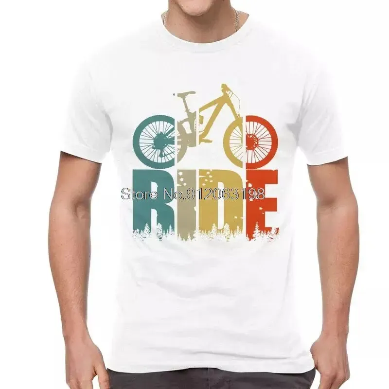 Your Ride Mountain Bike MTB Lover T Shirt Men Short Sleeve Cotton T-Shirts Cyclists and Bikers Gift Tee Tops Streetwear Tshirts