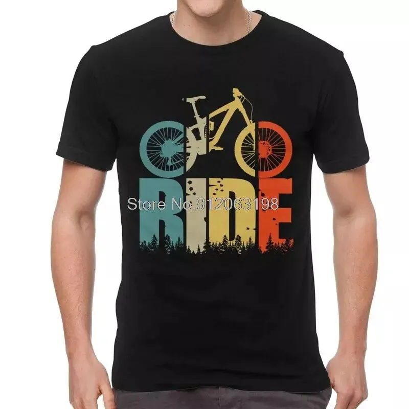 Your Ride Mountain Bike MTB Lover T Shirt Men Short Sleeve Cotton T-Shirts Cyclists and Bikers Gift Tee Tops Streetwear Tshirts