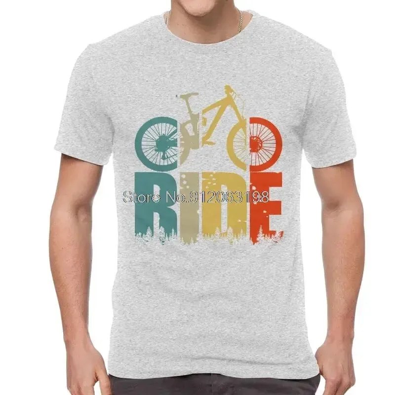 Your Ride Mountain Bike MTB Lover T Shirt Men Short Sleeve Cotton T-Shirts Cyclists and Bikers Gift Tee Tops Streetwear Tshirts