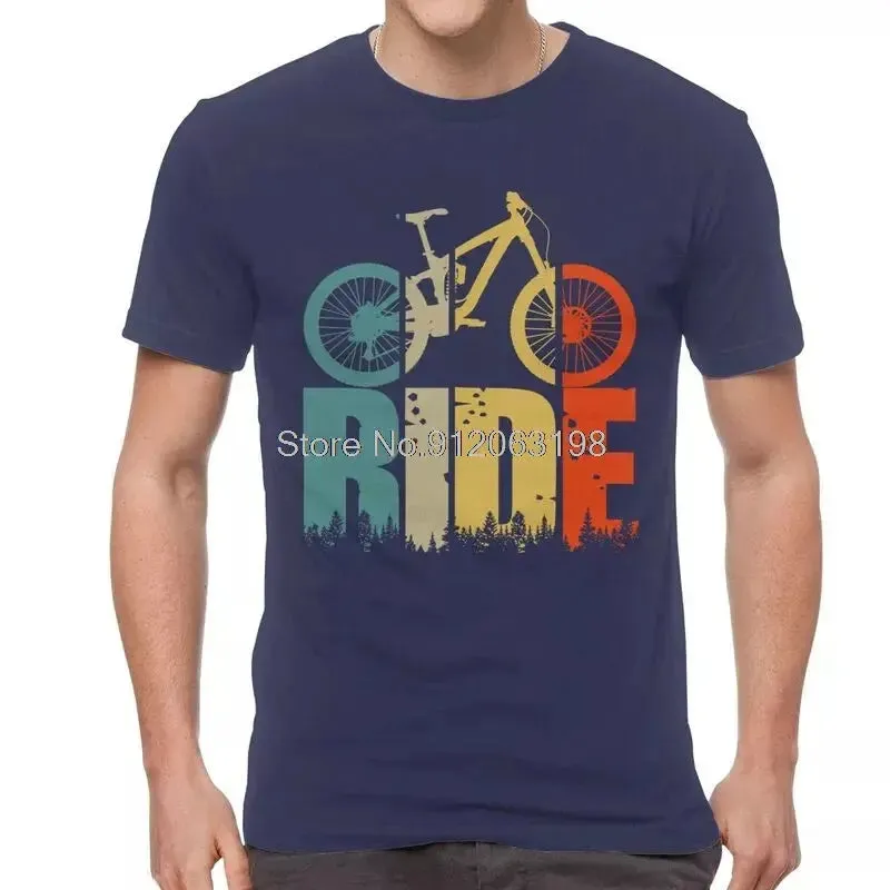 Your Ride Mountain Bike MTB Lover T Shirt Men Short Sleeve Cotton T-Shirts Cyclists and Bikers Gift Tee Tops Streetwear Tshirts